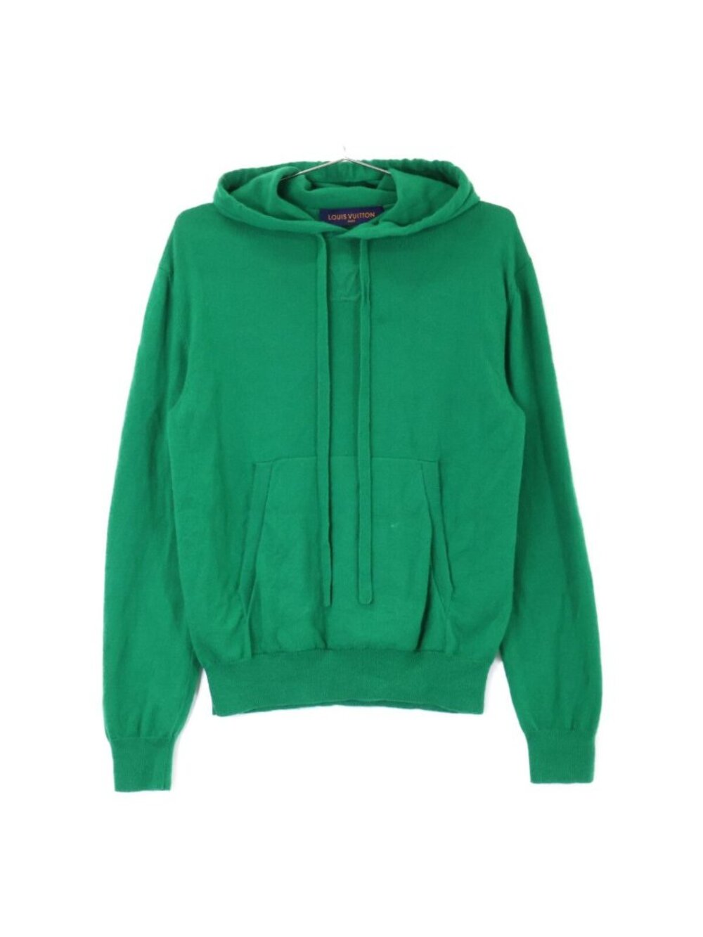 Louis Vuitton Jze LV Embossed Logo Cashmere Silk Pullover Knit Hoodie XS